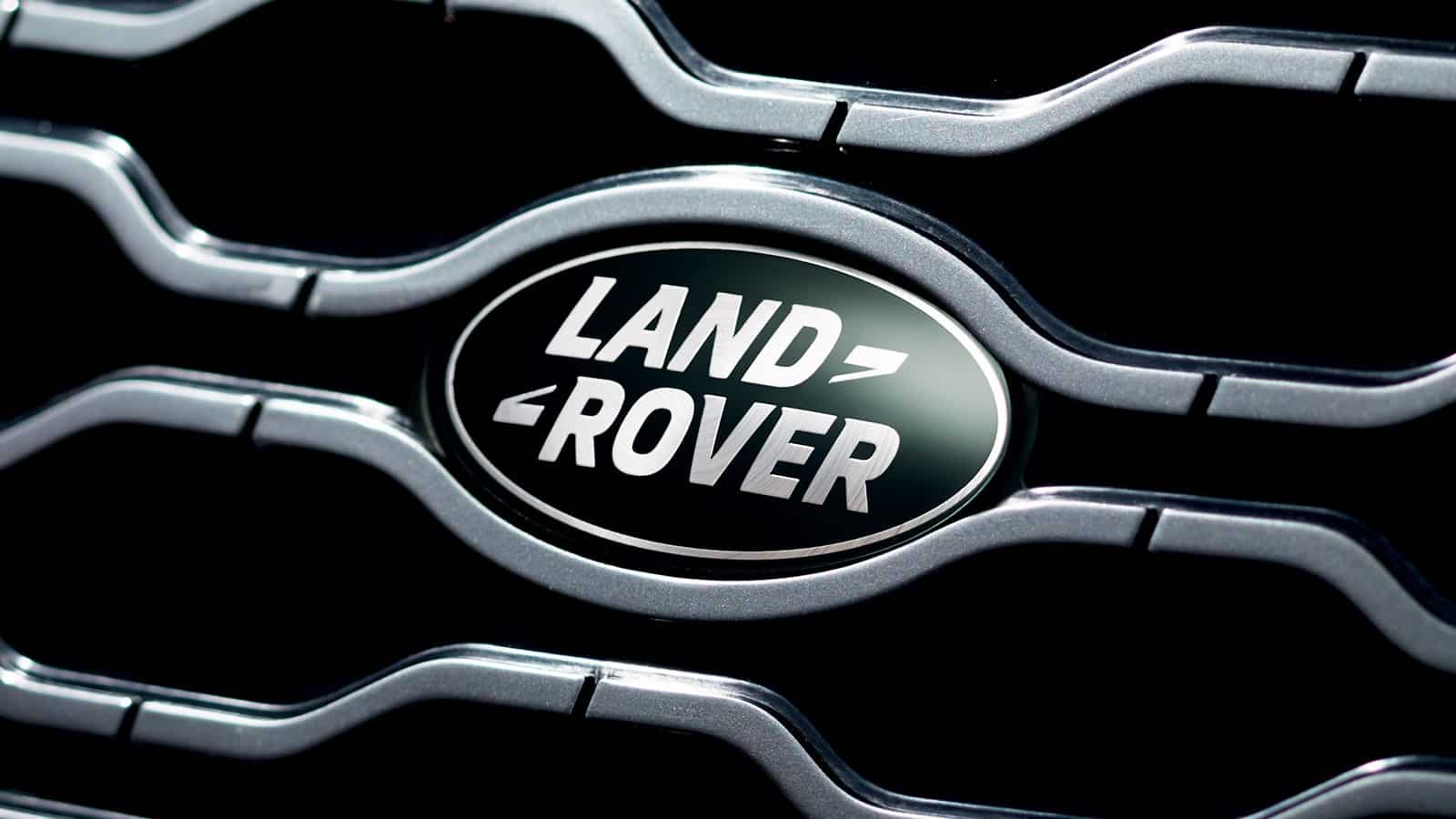 Land Rover Badge on the Vehicle Grill