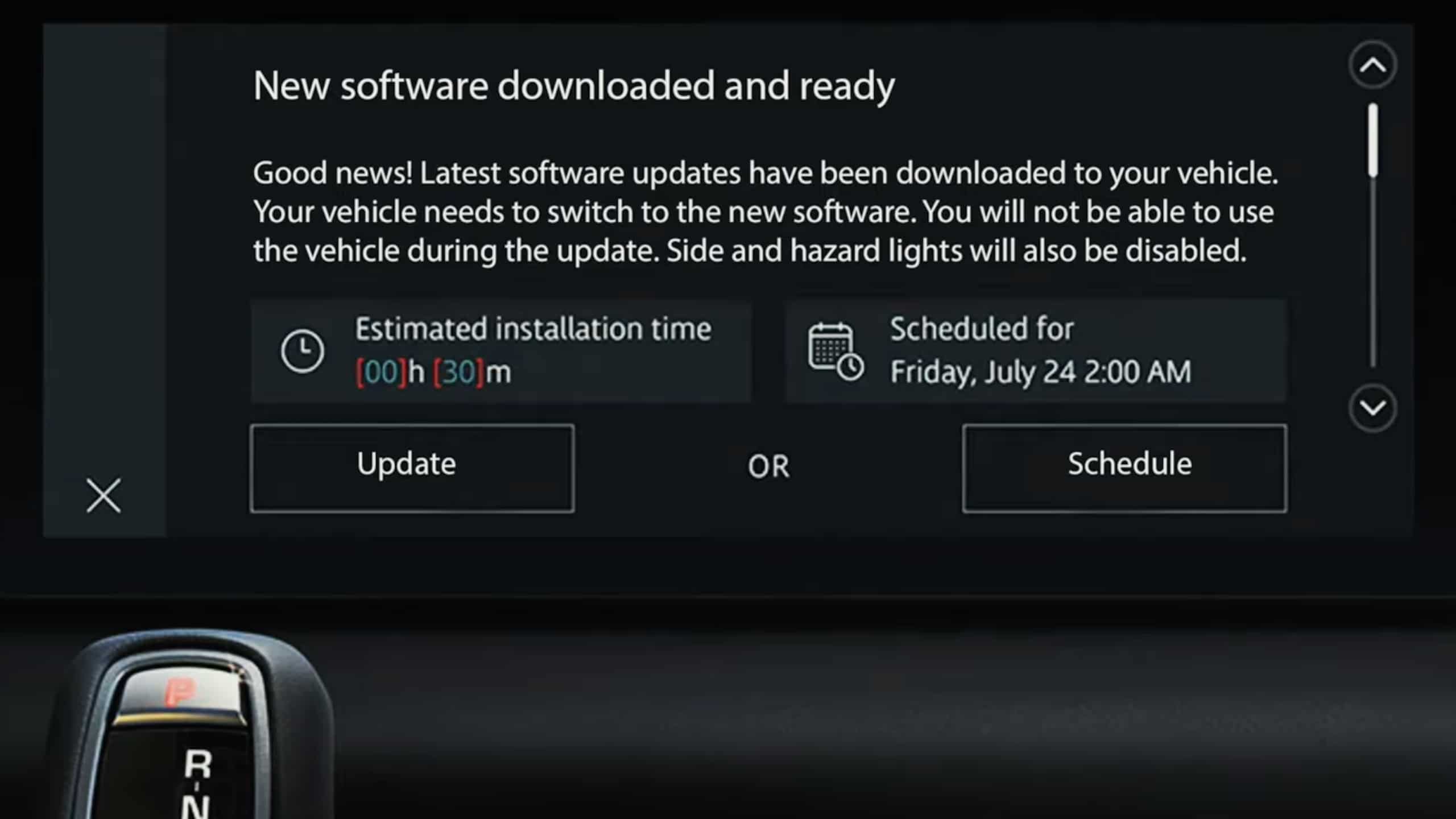 Modern Infotainment System Of Defender